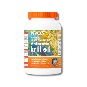 NYO3 MUNCH 1892 2nd Gen Antarctic Krill Oil 40 Softgels Upgraded 250mg 3 High Absorption Support Heart in Health