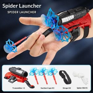 YZLong Spider Web Launcher Toy for Kids - Wearable Glove with Suction Discs and Stretchy Web String Fun Action Playset for Boys