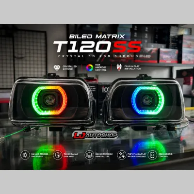 headlamp biled matrix t120ss pnp set batok tinggal pasang