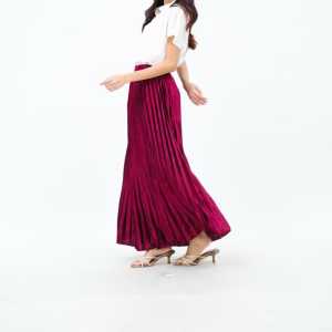 ROK PLISKET BLUDRU MEWAH/ROK PLISKET VELVET BLUDRU PANJANG/ROK IMPORT/LONG VELVET SKIRT