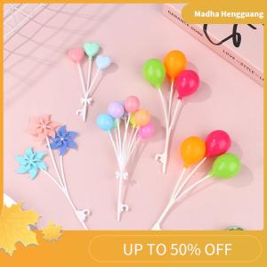 Madha 1Set 1:6 Dollhouse Miniature Colorful Balloon Windmills Model Garden Decor Toy