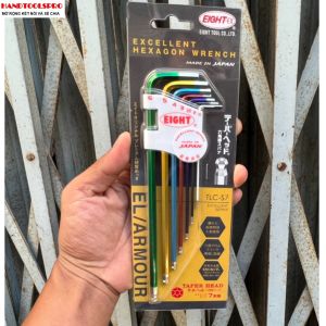 Bộ lục giác bi nhiều màu sắc NHẬT BẢN 7 chi tiết 1.5-6mm EIGHT TLC-S7