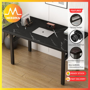 MIZONA【No Need Installation】120cm Computer Table Home Foldable Study Desk Office Folding Table Dining Coffee Table Furniture