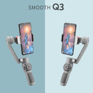 Official SMOOTH Q3 Smartphones Gimbal 3-Axis Flexible Phone Handheld Stabilizer with Fill Light for iPhone Xiaomi Samsung