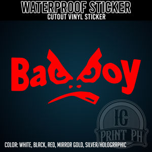 Bad Boy Sticker / Cutout Vinyl Sticker / Decal Waterproof