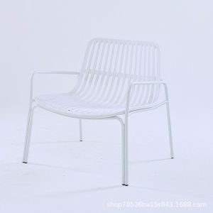 UrbanSpace SG- Leisure Sofa Chair Outdoor Chair 2-Piece Set Nordic PP Home Back Chair Coffee Chair Restaurant Ho