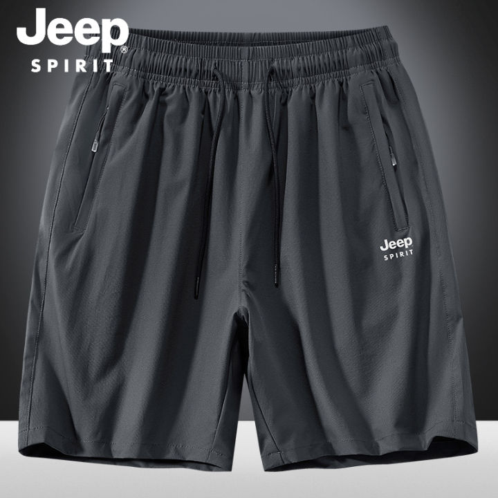 JEEP SPIRIT Mens Shorts Sports Shorts Mens New Summer Thin Ice