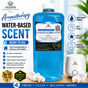 1L Angels Breath Water Based Scent Essential Oil Fragrance for Humidifier Air Freshener & Linen Spray