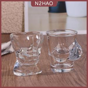 N2HAO 1PC Mới Độc Đáo Bia Cup Vui Người Đàn Ông Phụ Nữ Cơ Thể Hình Trong Suốt Rượu Vang Thủy Tinh Thanh Drinkware Cocktail Cốc Cà Phê Nước Trái Cây Teacup