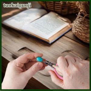 tuokaiguoji 4 Pack Jewelry Pliers Jewelry Making Pliers Tools Kit with Needle Nose Pliers Chain Nose Pliers Round Nose Pliers