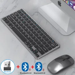 Bluetooth 5.0 2.4G Wireless Keyboard and Mouse Combo Mini