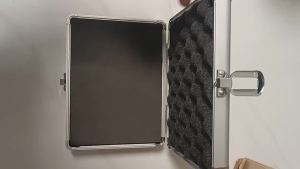 Hanson8 Tool Aluminum Case Suitcase Instrument Equipment File Cosmetic Case Toolbox with Sponge 200*150*50mm 2Z5B1