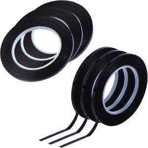 6roll 3mm 1/8 Inch Width Graphic Tape Whiteboard Tape Self Adhesive Chart Line Tape Grid Marking Tapes Gridding Tape Art Artist Tape 216 Feet Long Per Roll