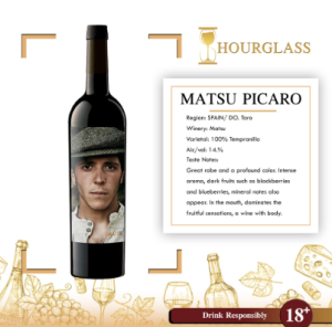 Matsu El Picaro 750ml   Premium Red Wine  Toro Spain  Red Wine