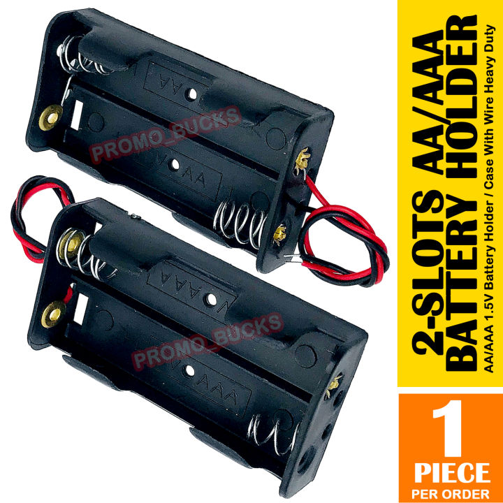 Battery Case 2-Slot AAA/AA Battery Box Battery Holder With Leads Lazada PH