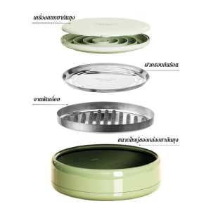 กล่องยาฆ่ายุงในครัวเรือน กล่องธูปหมักมัลติฟังก์ชั่นแบบหนาพร้อมที่แยกฝา