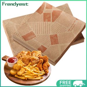 COD [Free Shipping] Waxed Deli Paper Sheets 500 Pieces 25x25cm Disposable Sandwich Wrapping Paper for Fries and Burgers