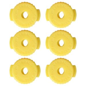 6 gói Silicone Cymbal đai ốc Khóa trống Cymbal ốc vít nhanh chóng phát hành kết cấu Silicone cho Bộ gõ thay thế