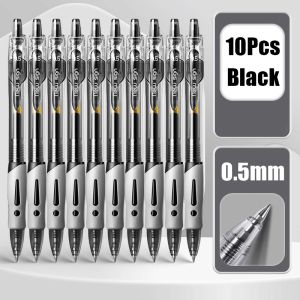 50 PCS Gel Pen 0.5mm Press Sign Pens Quick drying Student Writing Stationery Ballpen wholesale for School Supplies ballpen Hot Sale Stationery