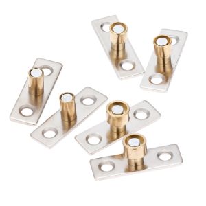 10pcs 12mm Sliding Door Guide Locator Wooden Sliding Door Guide Metal Locator Stopper