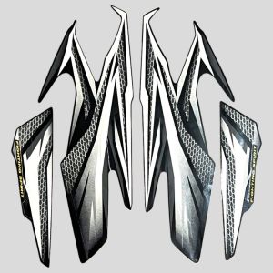 Striping stiker Yamaha RX King tahun 2005 HITAM UNGU Fullset
