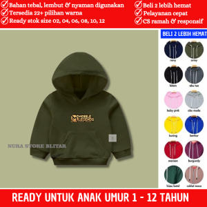 Sweater Suiter Sewiter Switer Hodie Jumper Anak Umur 12 Tahun Laki Laki Cowok Kecil Pria Balita Model Gambar Sablon ML Mobile Legend Hody Gaming Gamer Bahan Fleece Premium Tebal Hangat Usia Sekolah Sd Tk Paud Umur 1 2 3 4 5 6 7 8 9 10 11 12 Tahun Terbaru