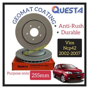 QUESTA FRONT BRAKE DISC ROTOR TOYOTA VIOS NCP42 2002-2007 ( 255MM 2PCS )