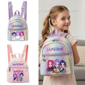 ZEIIE Girls Backpack Kpop Demon Hunters Mini Waterproof Casual Character Print 18*10*19cm