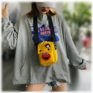 Women Shoulder Bag Fashion Pure Color Casual Tote Outdoor Bag Canvas Handbag Zipper Messenger Kids Bag Girl Bag Kanak-kanak Perempuan Bag Remaja