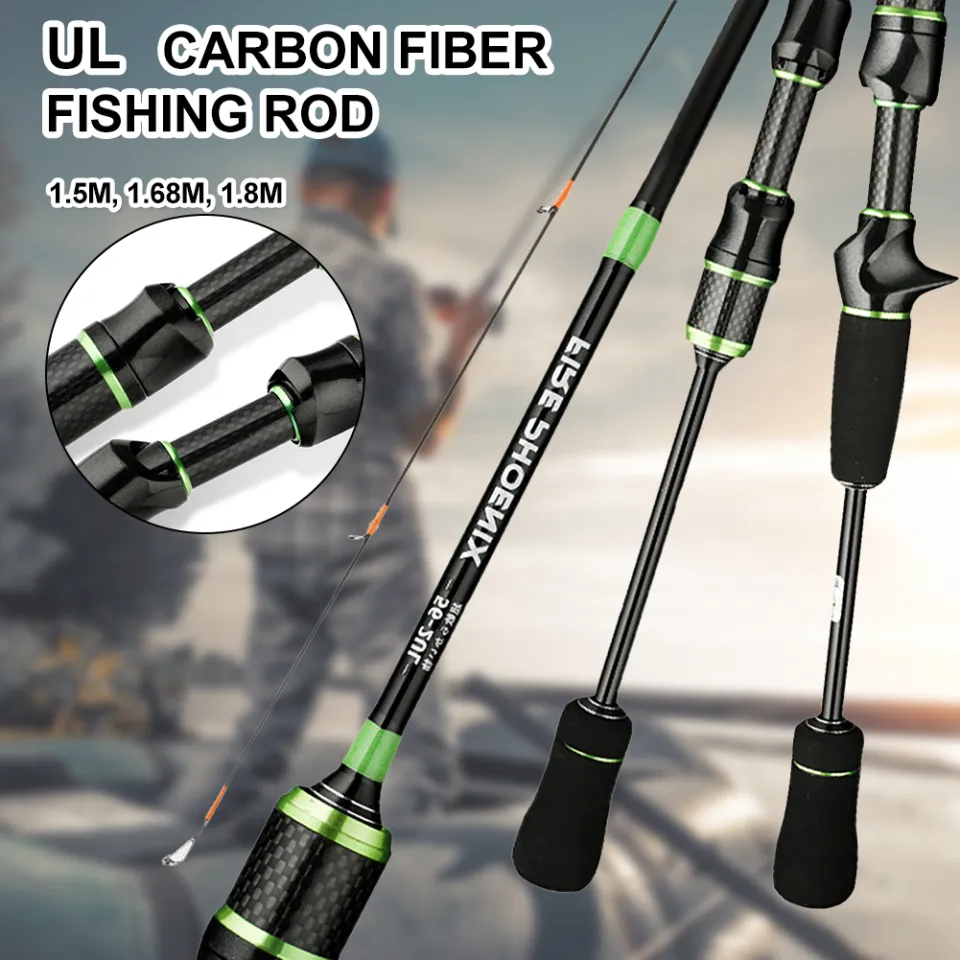 SUNNY[In Stock]Ultra Light Fishing Rod 1.5m-1.8m Carbon Fiber
