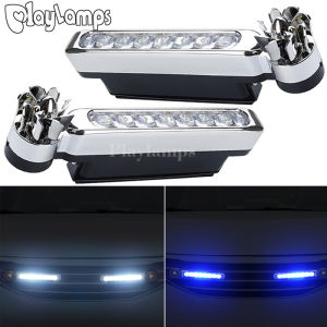 1 Pcs Wind Energy No Need External Power Supply Car Daytime Running Lights 8 LED Daylight Headlight Lamp DRL