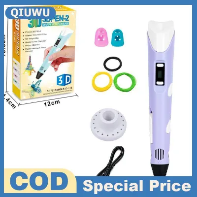QIUWU 3D in ấn Bút hiển thị kỹ thuật số thông minh Bút làm nguệch ngoạc graffiti artscrafts với cáp USB