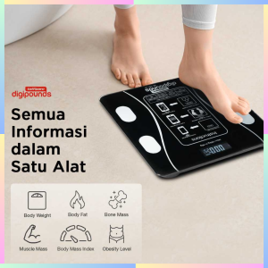 FAST DELIVERY Digipounds Timbangan Badan Digital Dewasa dan Anak Scale Temperature Akurat 180kg