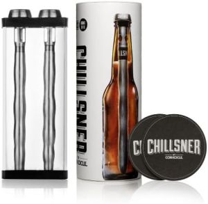 Corkcicle Chillsner Portable Freezable Stainless Steel Beer Chiller Set of 2