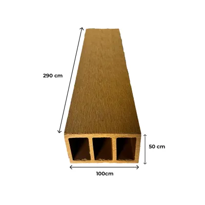 WPC HOLLOW DECKING PARTISI KISI KISI SQUARE WPC KOTAK PEMBATASAN DINDING 10CM X 5CM / 5CM X 5CM