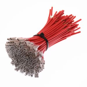 Bộ 10 dây cắm kết nối điện cho còi ô tô xe máy COS 6.3mm dây đồng nguyên chất (5 đỏ + 5 đen) - chất lượng cao