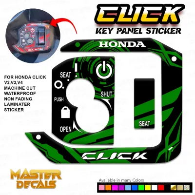 Honda Click Key panel Sticker for v2v3 and V4