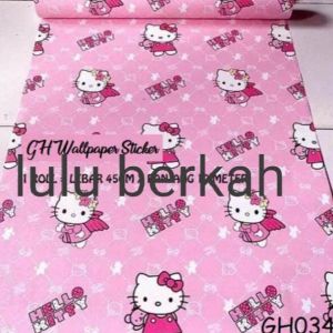 Walpaper Tembok/ Dinding Rumah BERKARAKTER Hello kitty Murah Dan Berkiualitas Grade A