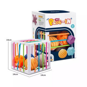Khối bận rộn Busy Cube Robot - Giao dục sớm phương pháp Montessori hộp đan dây phát triển tư duy vận động tinh