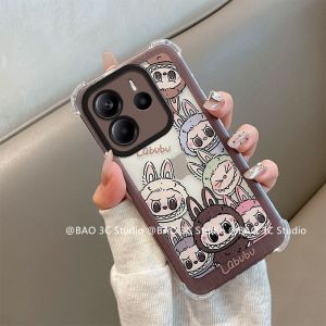 Fashion Casing Redmi Note 14 Pro+ Note14 Pro + 13 Pro 12 Plus 5G 4G New Cute Cartoon Pacha Dog Kuromi Doraemon Bread Bear Laboo Anti-fall Phone Case with Lanyard 2025