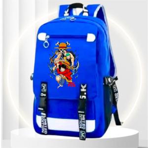 Js Stlye Tas Sekolah ONE PIECE R 0066 Uniseks Tas Ransel Bahu GandaTas Laptop Mochila 4in1 anak