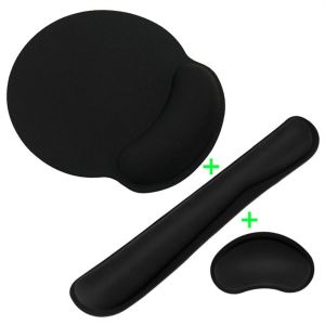 MIIQNUS Ergonomic Comfortable Wrist Support Cushion Mice Mat For PC Non-slip Mouse Pad Mouse Mat Keyboard Pad Wrist Rest Pad