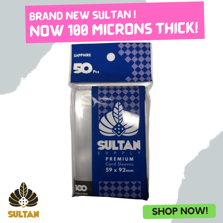 Sultan Supply Premium Card Sleeves: 59 x 92 Standard Euro Sapphire ...