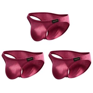 CMENIN ADANNU 3Pcs Nylon Panties Jockstrap Mens Briefs Hip Raise Slip Man Underwear Brief Men Underpants Lingerie For Men DP912