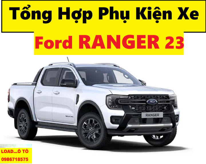 Tổng Hợp Phụ Kiên Xe Ford Ranger 2023 Màu Đen Ốp Tay Hõm Cửa, Vè Mưa ...