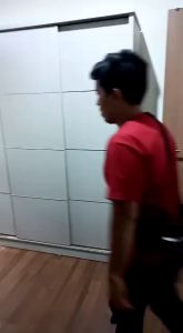 Lemari Pakaian Sleding Mirror Perpaduan Meja Rias Leter L Sudut