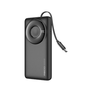 [CCC Power Bank] Recci 10000mAh Power Bank 22.5W Fast Charging USB-C Retractable Cable 3C Certification Approved in China (RPB-P58)