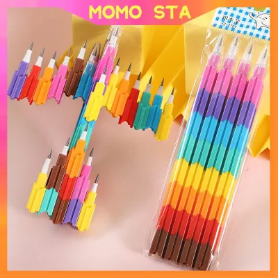 MOMO Rainbow-Colored No Sharpening Pencil Kids Gift Childrens Stationery