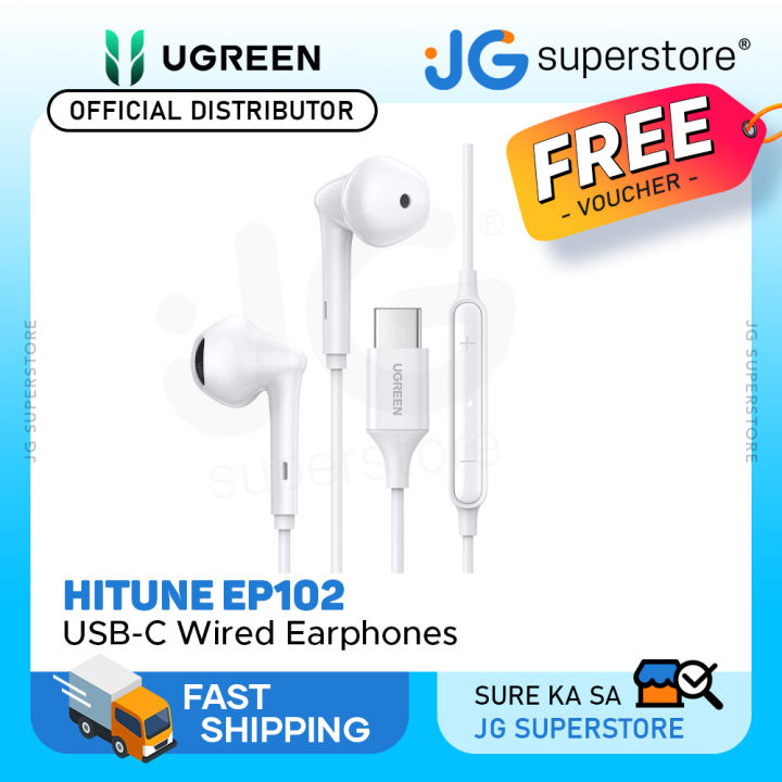 UGREEN HiTune USB C Wired In-Ear Earphones with In-Line Microphone