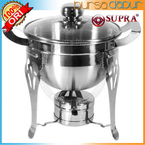 Supra Stainless Steel Round Pemanas / Warmer Deep Bowl 20 cm